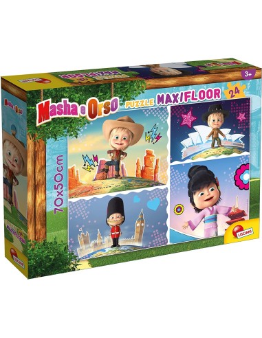 Puzzle Ma Puzzle floor24 pieces Masha is great LIS86085 Lisciani | Futurartshop.com
