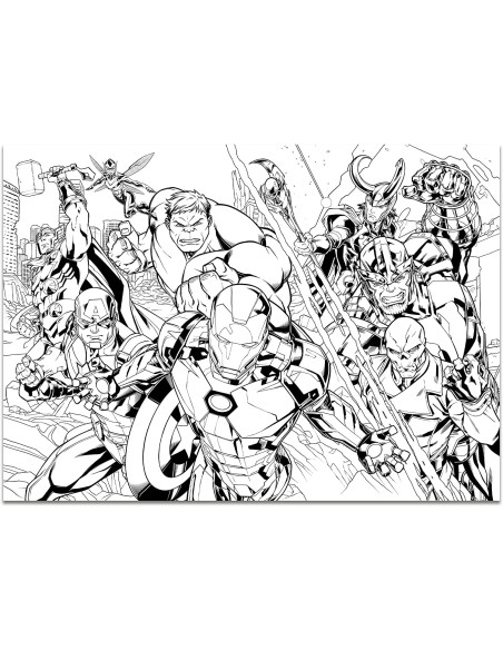 Puzzle Ma Puzzle floor108 pieces Avengers double-face LIS99771 Lisciani | Futurartshop.com