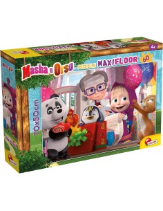 Puzzle Maxifloor 60 pezzi Masha let's have fun double-face LIS92970 Lisciani | Futurartshop.com