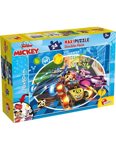 Puzzle Maxifloor 24 pezzi Mickey double-face LIS74099 Lisciani | Futurartshop.com