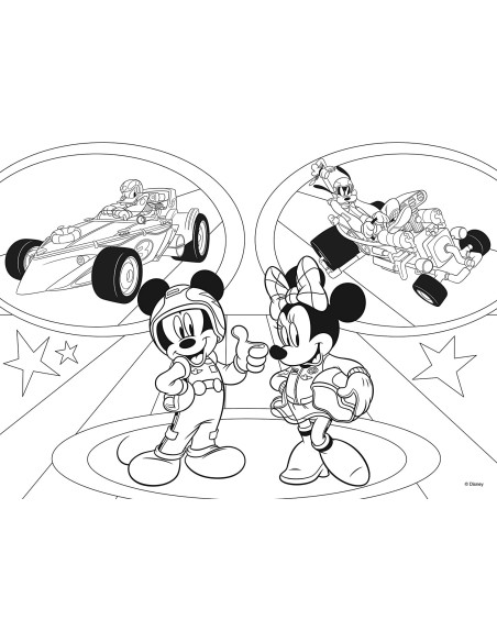 Puzzle Maxifloor 24 pezzi Mickey double-face LIS74099 Lisciani | Futurartshop.com