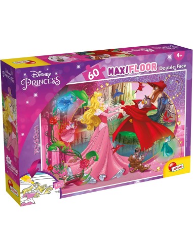Puzzle Maxifloor 60 pezzi Disney la bella addormentata double-face LIS91768 Lisciani | Futurartshop.com