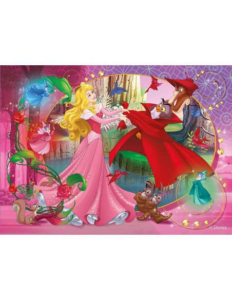 Puzzle Maxifloor 60 pezzi Disney la bella addormentata double-face LIS91768 Lisciani | Futurartshop.com