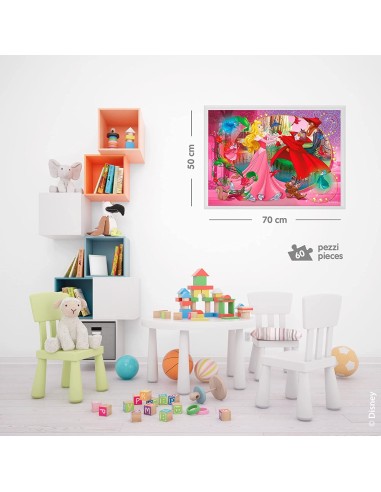 Puzzle Maxifloor 60 pezzi Disney la bella addormentata double-face LIS91768 Lisciani | Futurartshop.com