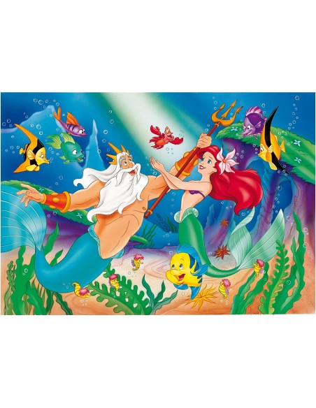 Puzzle Ma Puzzle floor108 pieces Disne Ar Ariel double-face LIS31788 Lisciani | Futurartshop.com