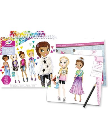 Creations sketchbook fashion sketch set CRA04-1178 Crayola | Futurartshop.com
