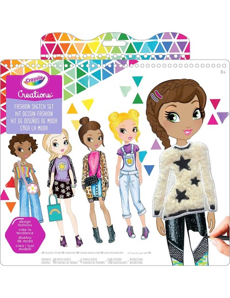 Creations album da disegno fashion sketch set CRA04-1178 Crayola | Futurartshop.com