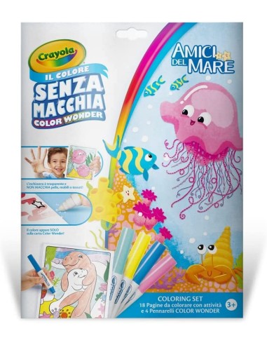 Coloring set color wonder amici del mare CRA75-7157 Crayola | Futurartshop.com