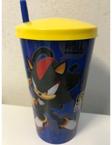Bicchiere Sonic con cannuccia e tappo ROISONIC9 Futurart | Futurartshop.com