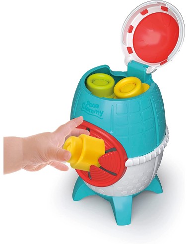 Soft Clemm razzo rocket bucket with 5 soft blocks CLE17806 Clementoni | Futurartshop.com