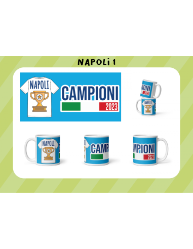 Napoli blue mug with mesh 18804 Futurart | Futurartshop.com