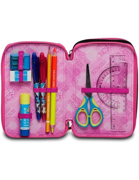 Case 3 zip Seven Zipper Glamy SEV300102321-822 Seven | Futurartshop.com