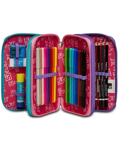 Astuccio 3 zip Sj Gang ever Switie girl SEV30C202332-542 Seven | Futurartshop.com