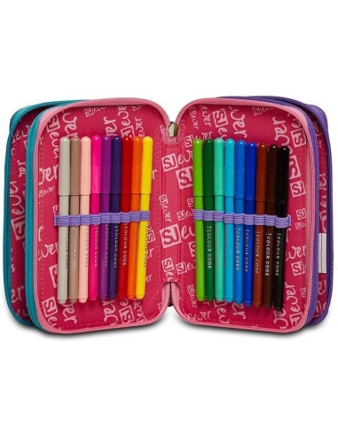 Astuccio 3 zip Sj Gang ever Switie girl SEV30C202332-542 Seven | Futurartshop.com