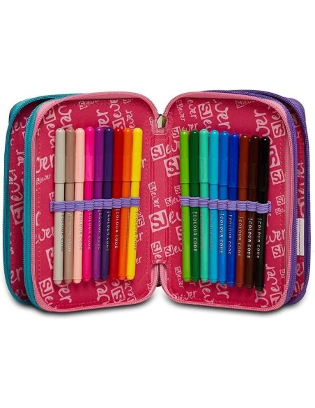 Astuccio 3 zip Sj Gang ever Switie girl SEV30C202332-542 Seven | Futurartshop.com