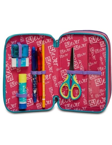 Astuccio 3 zip Sj Gang ever Switie girl SEV30C202332-542 Seven | Futurartshop.com