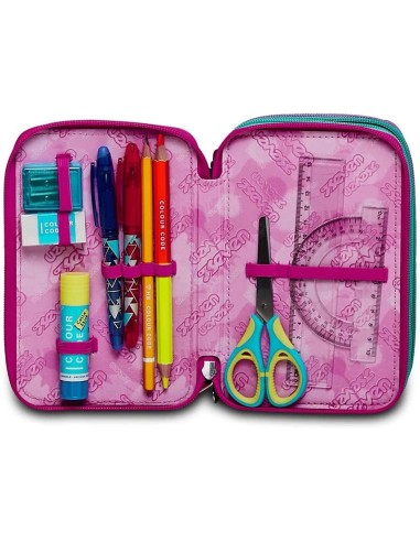 Astuccio 3 zip Seven Fluo String girl SEV300102351-414 Seven | Futurartshop.com