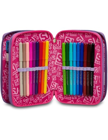 Astuccio 3 zip Sj Gang Fleecy girl Seven SEV30C202303-372 Seven | Futurartshop.com