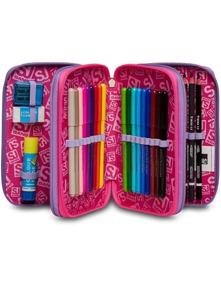 Astuccio 3 zip Sj Gang Fleecy girl Seven SEV30C202303-372 Seven | Futurartshop.com