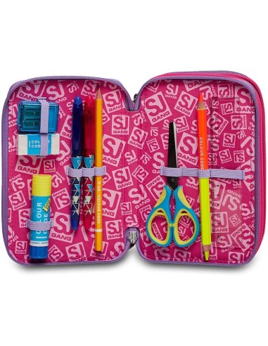 Astuccio 3 zip Sj Gang Fleecy girl Seven SEV30C202303-372 Seven | Futurartshop.com