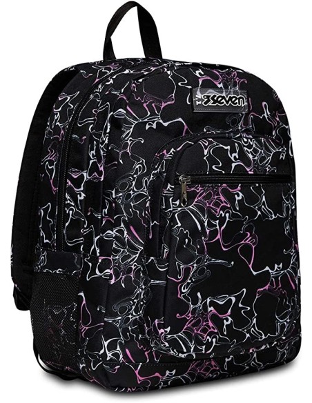 Organized Backpack Seven Black Stripes Freethink SEV200102362-359 Seven | Futurartshop.com