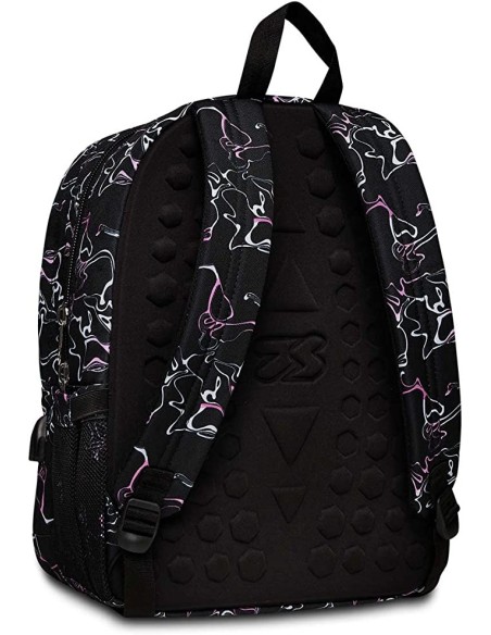 Organized Backpack Seven Black Stripes Freethink SEV200102362-359 Seven | Futurartshop.com