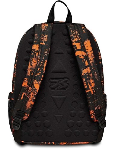 Zaino organizzato Seven nero e arancio Freethink SEV200102361-4 Seven | Futurartshop.com