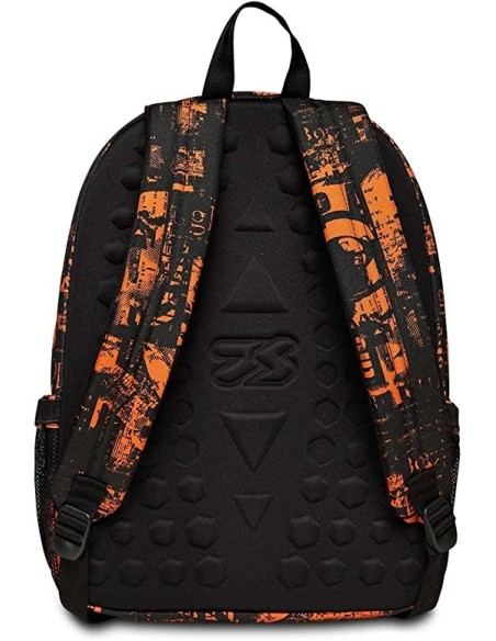 Organized backpack Seven black and orange Freethink SEV200102361-4 Seven | Futurartshop.com