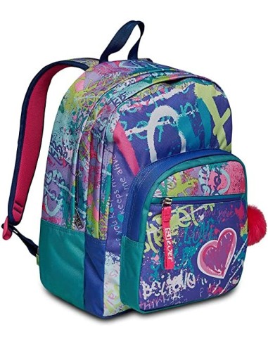 Zaino doppio scomparto Sj Gang ever Switie girl SEV20C202330-542 Seven | Futurartshop.com