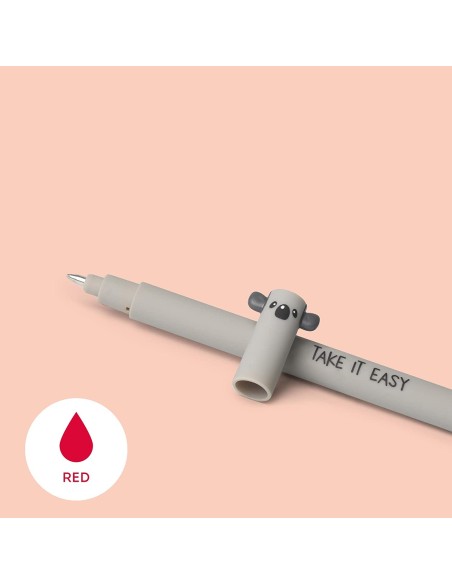 Penna gel koala rossa cancellabile 0.7mm LEGEP0003 Legami Milano | Futurartshop.com