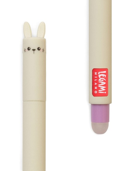 Bunn Rabbit Gel Pen cancell Purple Erasable LEGEP0011 Legami Milano | Futurartshop.com