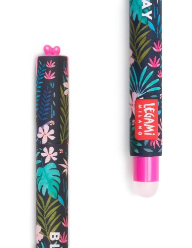 Erasable Turquoise flora Gel Pen LEGEP0012 Legami Milano | Futurartshop.com
