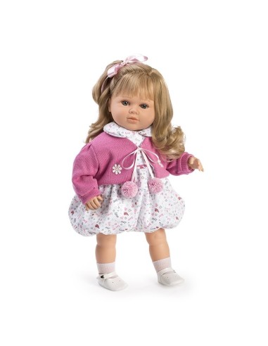 Bambola Reborn Carla con vestito e giacca rosa FIC7219 Berbesa | Futurartshop.com