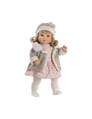 Bambola Reborn Sandra parlante con cappotto FIC4419 Berbesa | Futurartshop.com