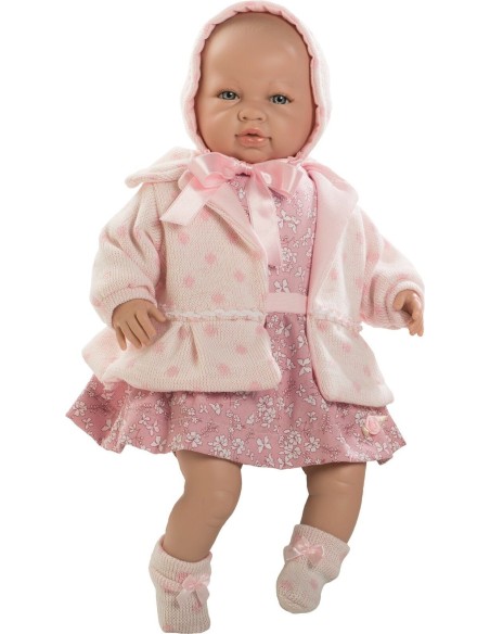 Reborn Baby Sara Doll with Pink Flower Dress FIC5205 Berbesa | Futurartshop.com