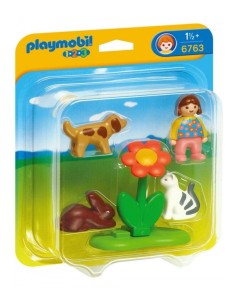 Bambina con 3 animali domestici 105214 Playmobil | Futurartshop.com