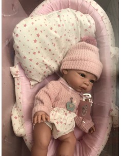 Bambola Reborn baby Coral con culletta FIC3221 Berbesa | Futurartshop.com