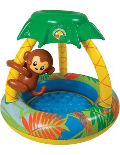Baby Piscina can copertura e scimmia INT17044  | Futurartshop.com