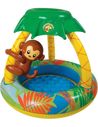 Baby Piscina can copertura e scimmia INT17044  | Futurartshop.com