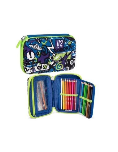 Comix Maxi Zip Bright Boy Pencil Case PAN69721BO Panini | Futurartshop.com