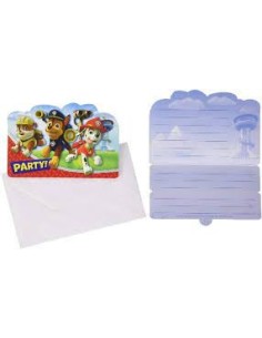 di compleannoPaw Patrol 8 Invitations with Envelopes for Birthday Party STE99513737 Futurart | Futurartshop.com