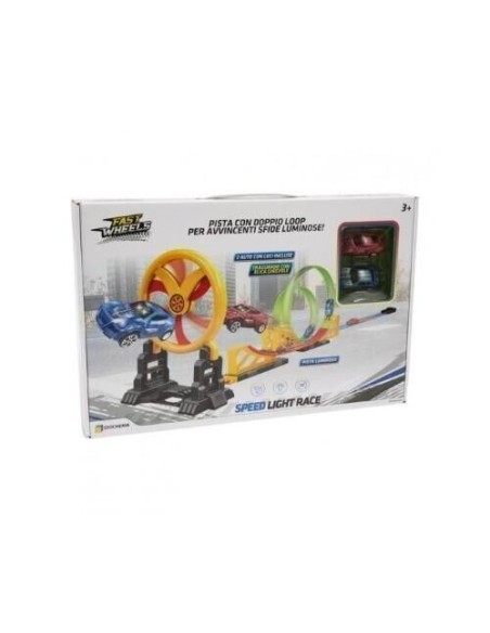 Fast Wheels Pista Speed Light Race with 2 Vehicles GIOGGI220086 Giochi Preziosi | Futurartshop.com