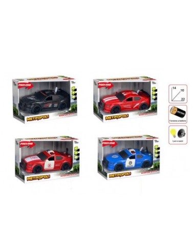 Auto City Scala 1:20 a frizione con luci e suoni - 3 colori TOY27896 Toys Garden | Futurartshop.com