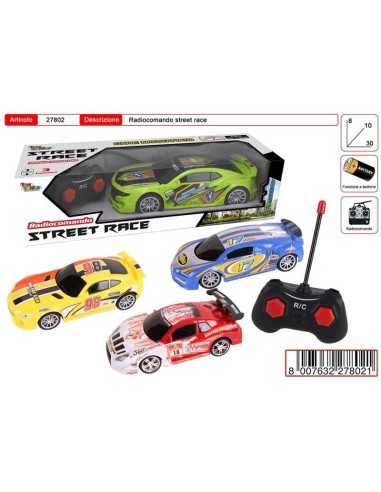 Street race auto RadioComandata con 3 funzioni - 4 colori TOY27802 Toys Garden | Futurartshop.com