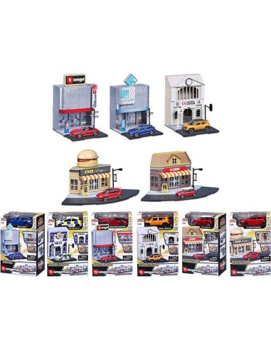 assortitiBurago Playset City with 1:43 cars - 6 assorted models GOL18-31500 Burago | Futurartshop.com