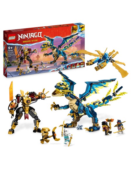 Lego NinagoAgo 71796-Elemental Dragon vs Imperatri's mech LEG6425944 Lego | Futurartshop.com