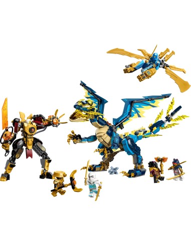 Lego Ninjago 71796 - Dragone elementare vs mech dell'imperatri LEG6425944 Lego | Futurartshop.com