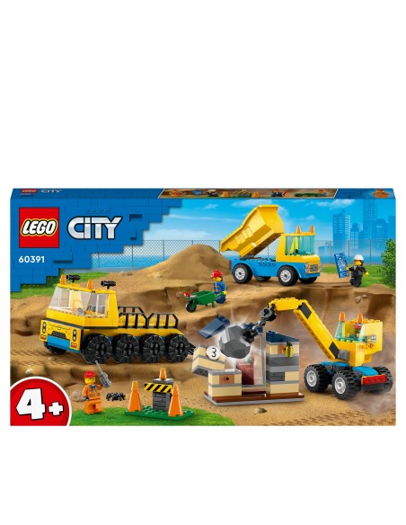 Lego City 60391 - Camion da cantiere e gru con palla da demoli LEG6425871 Lego | Futurartshop.com