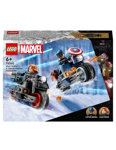 Lego Marvel 76260 - Marvel Super Heroes Motociclette di Black Widow e Captain America LEG6427749 Lego | Futurartshop.com