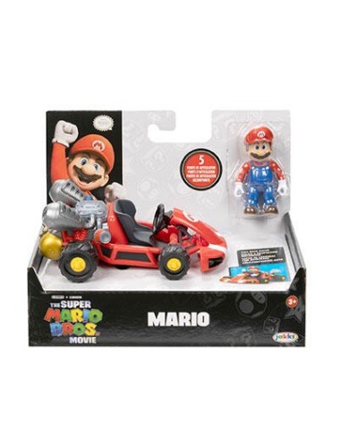 Super mario movie - Mario con veicolo JAK41721-4 Jakks Pacific | Futurartshop.com
